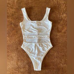 White tank top bodysuit in size medium
